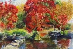 Осенний пейзаж. Уроки рисования гуашью