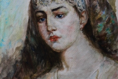 Портрет - копия картины К.Е. Маковского акварелью