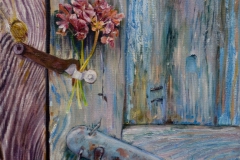 "Старая дверь" уроки живописи масляными красками